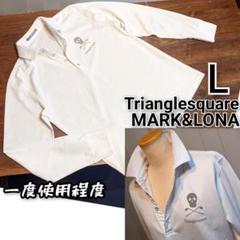 トライアングルスクエア　MARK&LONA　スカル長袖　ポロシャツ　ゴルフウェア