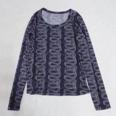 激レア デッドストック ヒステリックグラマー 蛇柄スネーク ロンＴ ヘビ HYSTERIC GLAMOUR（ヒステリックグラマー）の「SNAKE LOOP柄 T