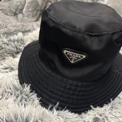 極美品 PRADA バケットハット 黒☆ノベルティ☆