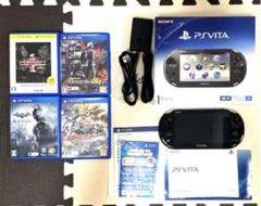 PS Vita 本体 ブラック ゲーム4本付き