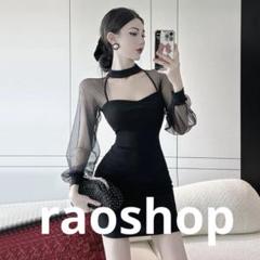 ミニタイトドレス✨レースデザインで女子会やパーティーに最適❤️韓国キャバドレス
