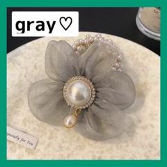 【大特価❤️】新品　ヘアアクセ　ヘアゴム　フォーマル　フラワー　パール　発表会