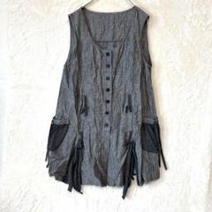 新品　Jenny garcon ジェニーギャルソン　フリル　チュニック　ベスト 新品 Jenny garcon ジェニーギャルソン フリル チュニック