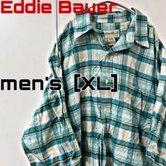 FQ-8【US輸入】Eddie Bauer 半袖シャツ　men's［XL］