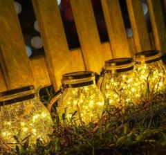 4個セット ソーラーランタン 自動消灯 LED ランタン ソーラー 防水7