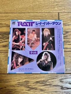 RATT「レイ・イット・ダウン」7インチ レコード 中古