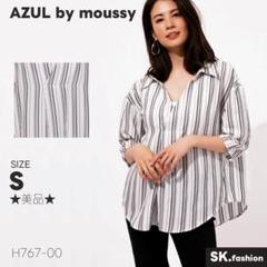 ★美品★ AZUL by moussy トップス　ブラウス　七分袖　スキッパー