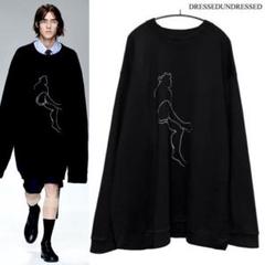 希少❗️ DRESSEDUNDRESSED スウェット 四本腕 archive DRESSEDUNDRESSED - 17ss 名作 ドレスドアンドレスド オーバー