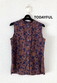 TODAYFUL ノースリーブシャツ　トップス　花柄