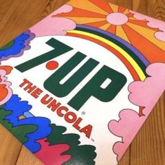 1971年セブンアップサイン7up 看板ピーターマックスディスプレイ