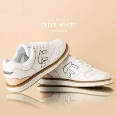 via SANGACIO CREPE WHITE にゅ スニーカー (25.5) CREPE『ホワイト』 | SANGACIO