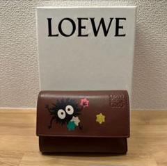 LOEWE 二つ折り財布 ジブリコラボ　カルシファー　ブラック 楽天市場】【中古】 LOEWE ロエベ ジブリコラボ ハウルの動く城