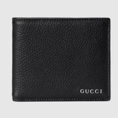 【新品・未使用】GUCCI グッチ ロゴ 二つ折りウォレット 財布 ブラック