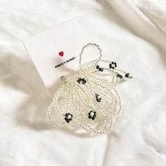 【新品】merry jenny イヤリング ブラック×シルバー