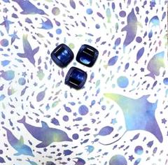 【匿名配送】昭和レトロ　飾りボタン　ヴィンテージ　ロイヤルブルー