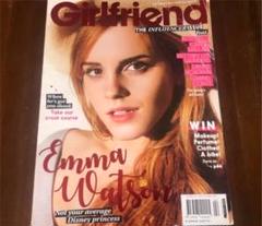 レアもの かわいい海外雑誌 エマワトソン表紙 Girlfriend