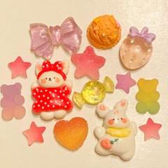 ジビッツチャーム　クロックスアクセサリー　うさぎ　お菓子