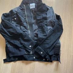 sacai サカイ ファー付き再構築デニムテーラドジャケット ブラック