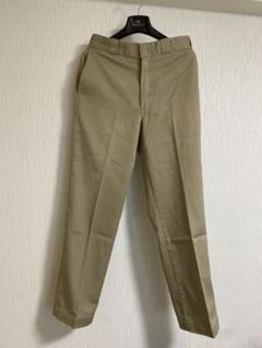 【レビューを書けば送料当店負担】 チビタグUSA製Dickies ベージュ W33 874 ディッキーズ パンツ