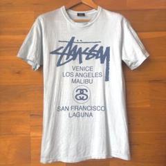 【STUSSY ステューシー】 Tシャツ 水色 ライトブルー メンズM