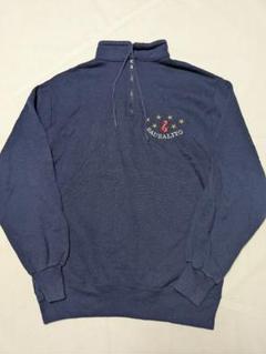 90's Jerzeesリアルツリー　ハーフジップスウェット 90s USA製 JERZEES リアルツリーカモ ハーフジップ スウェット M