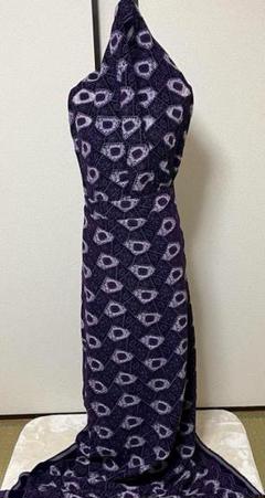 希少服地　レース　 紫色 レース+ベルベット 1m¥30,000×6.95m