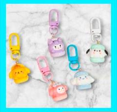 5個セット⭐️ カラーマカロン アニメキーホルダー グリルポップ カートゥーン