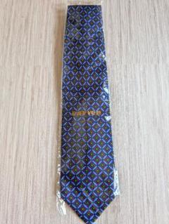 新品*YVES SAINT LAURENT☆ブルー系　 幾何学模様 ネクタイのサムネイル