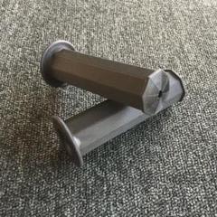 送料込み!汎用八角グリップ バイク用グリップ ブラック