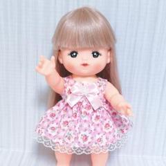＊652＊メルちゃん服花柄リボンワンピース