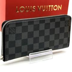 【新品近い】ルイヴィトン ダミエグラフィット ジッピーウォレット ヴェルティカル