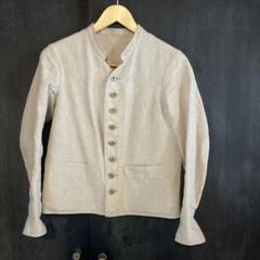 ANATOMICA ノーカラージャケット 36 ベージュ　麻 ANATOMICA ノーカラージャケット 36 ベージュ 麻 - メルカリ