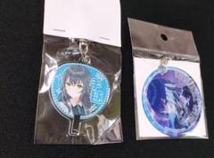 学園アイドルマスター　月村手毬　やわらかクリアチャーム　うちわキーホルダー