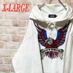 【希少デザイン】X-LARGE エクストララージ　ビック刺繍　スリーブロゴ