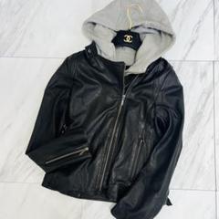 美品 2way Lサイズ バーニーズニューヨーク ライダース ジャケット 羊革 美品 2way Lサイズ バーニーズニューヨーク ライダース