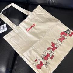 サンリオ　コットンキャンバストートバッグ　マチつき