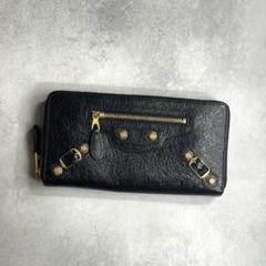 【美品】BALENCIAGA / ジャイアントコンチネンタルウォレット ブラック
