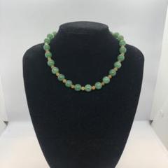 美品　天然石　緑石　ネックレス  #481のサムネイル