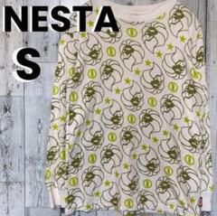 NESTA ネスタ　総柄　長袖Tシャツ S