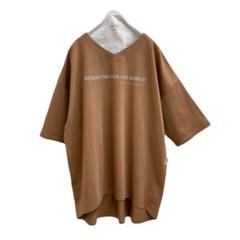 ayaneアヤン◇ Vネック Tシャツ トップス　ブラウン38のサムネイル