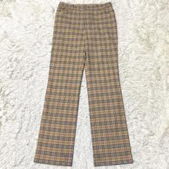 良品✨Burberry パンツ ノバチェック M 綿 レディース ストレッチ