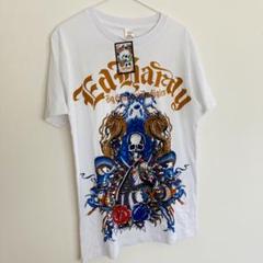 新品未使用 エドハーディー Tシャツ スカル ラインストーン タグ付き