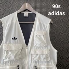 adidas　90s　スキーウェア　セットアップ　デサント製　L　ビッグロゴ 90s adidasアディダス トレフォイル ビッグロゴ マルチカラー