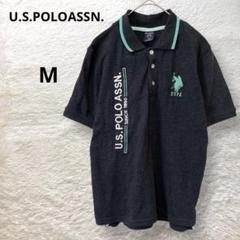 U.S.POLO ASSN. 刺繍ロゴ 半袖ポロシャツ 春夏 コットン100%