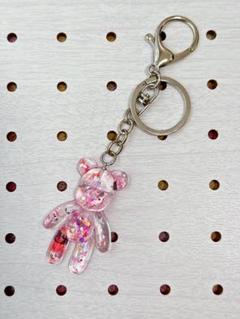 ピンククマ型チャーム No.8