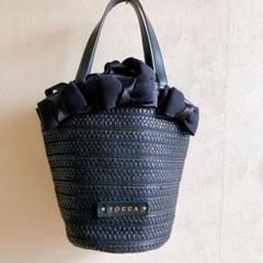 専用 美品 トッカ TOCCA カゴバッグ ハンドバッグ リボン ブラック TOCCA かごバッグ RIBBON BASKET リボン バスケット ブラック