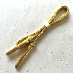 飾り紐　髪飾り　和装小物　ゴールド