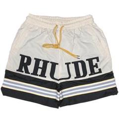 WANI RHUDE ルード ロゴ ショート ハーフパンツ シルバー DEAR LAUREL ディアローレル メンズ パイルショーツ ハーフ