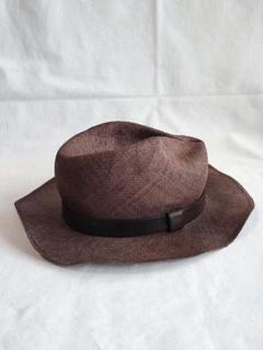 【未使用】希少品　GUCCI グッチ　中折れハット　麻の帽子　パナマハット 未使用】希少品 GUCCI グッチ 中折れハット 麻の帽子 パナマ