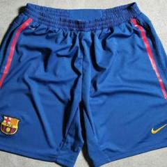 極美品 00's NIKE F.C.B バルセロナ 青紺 刺繍ロゴ ほぼ未使用
